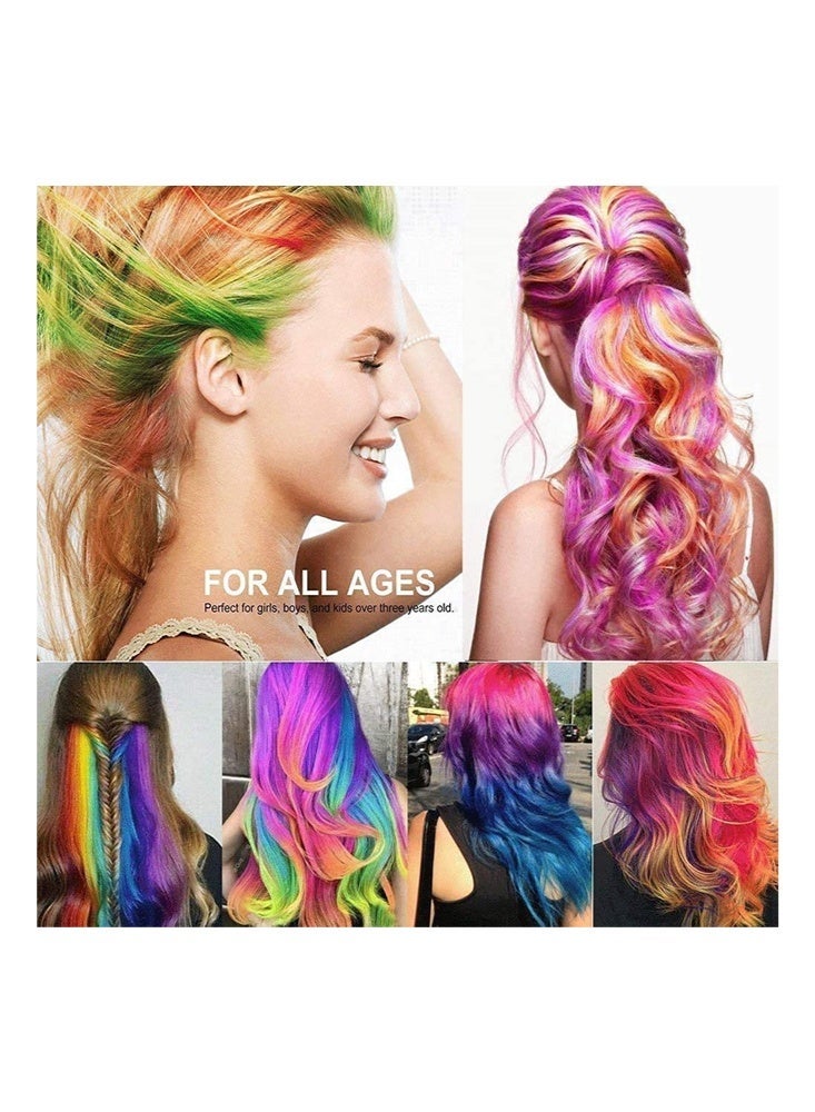 ROSOTENA Hairchalk In-Instant Colour Added Flair,Hair Color Comb 6 Colors（Orange, Green,Pink, Purple, Blue, Red) Change Your Hair Colour in Minutes Temporary Hair Colour to Use on Wet or Dry Hair - Image 5