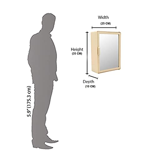 zahab Plastic Bathroom Cabinet Magenta Single Door 10 x 4 x 14 inch - Image 4
