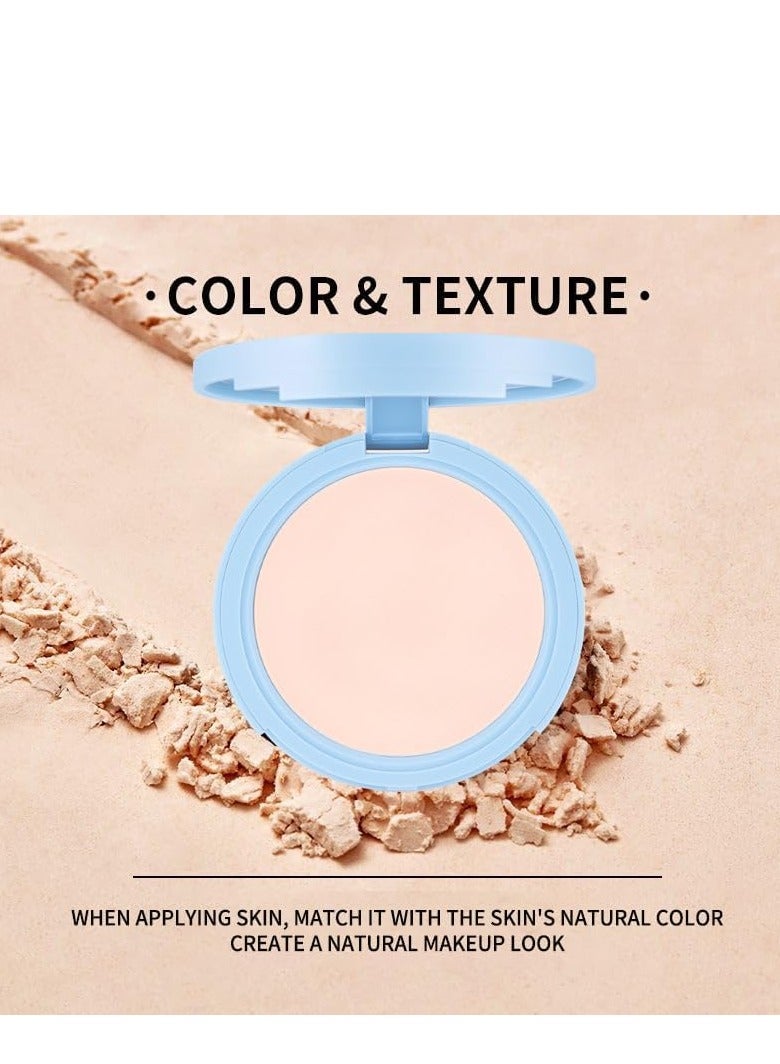 SYOSI Oil Control Face Pressed Powder Matte Ultra Flawless Finish Makeup,Hide Pores Lightweight Longlasting Setting with Puff,Waterproof Natural Coverage, Smooths Lines for All Skin 10g - Image 2