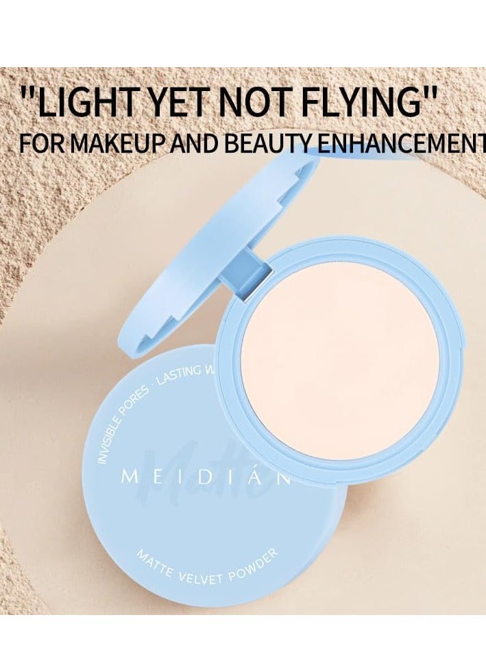 SYOSI Oil Control Face Pressed Powder Matte Ultra Flawless Finish Makeup,Hide Pores Lightweight Longlasting Setting with Puff,Waterproof Natural Coverage, Smooths Lines for All Skin 10g - Image 4