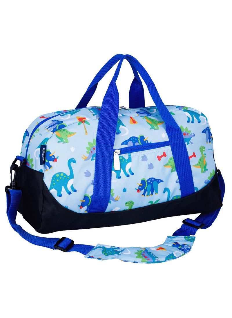 Wildkin Wildkin Kids Overnighter Duffel Bag  CarryOn Size Ideal for School  Sleepovers  Dinosaur Land 