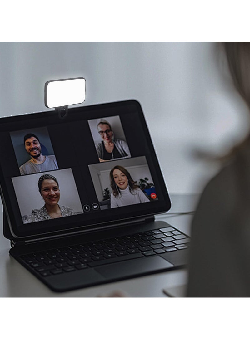 LED Selfie Light, LED Selfie Light with Front & Back Phone Clip, with 3 Lighting Mode, Portable Phone Ring Light for Makeup, Selfie, Vlog, Video Conference, for Phone, iPad, Camera, Laptop - Image 2