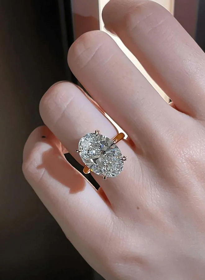 تايك تو خاتم مزين بقصة بيضاوية