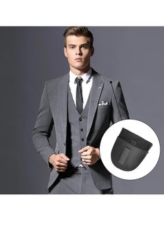 Generic Sewing Shoulder Pads 2 Pairs Thickness 1.5cm Sponge Breathable Set-in Pads Sloping High Low Shoulders Sewing Supplies for Women Men Blazer Suit T-Shirt (Black+White)  - Image 3