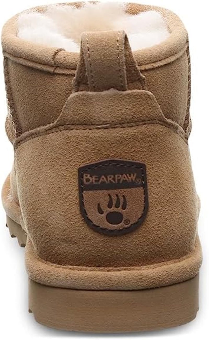 BEARPAW Women's Shorty Iced Coffee Size 9 | Women's Ankle Boot | Women's Slip On Boot | Comfortable Winter Boot - Image 3
