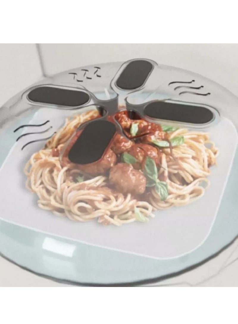 Magnetic Microwave Food Splatter Guard with Steam Vents and Heat Resistant Magnetic Lid IR - Image 1