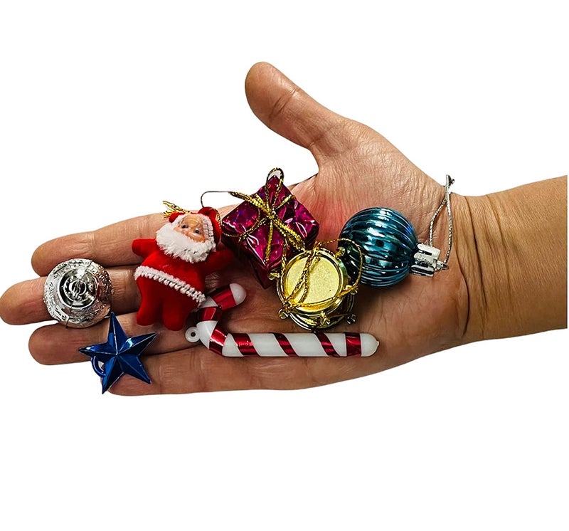 Vibgyor Products 82 pcs Christmas Tree Decorations for Home Multi_Small - Image 3