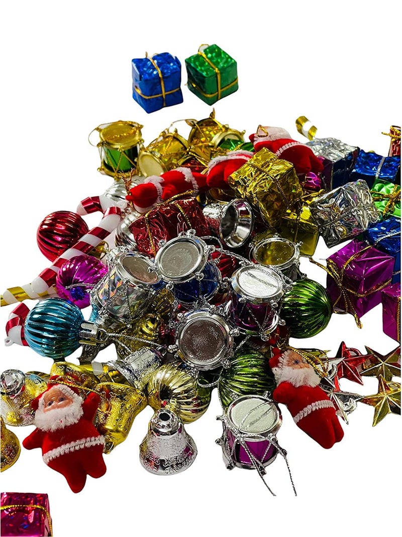 Vibgyor Products 82 pcs Christmas Tree Decorations for Home Multi_Small - Image 4