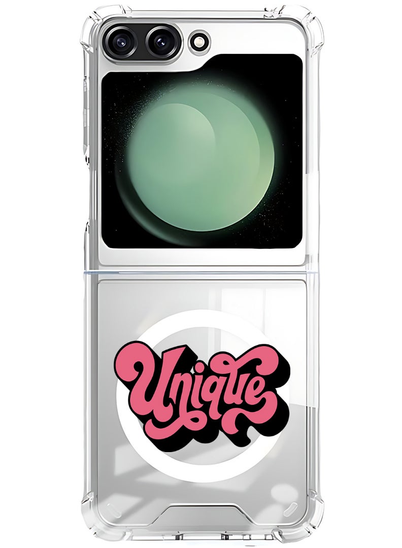 Theodor Magnetic Case for Samsung Galaxy Z Flip 5 Compatible with MagSafe Wireless Charging, Shockproof Phone Bumper Cover Unique-01 - Image 1