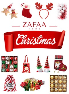 ZAFAA HOME Red Sequin Antler Headband – 22x19cm Holiday Costume Accessory for Christmas Parties, Seasonal Gatherings, and Festive Photos  - Image 5