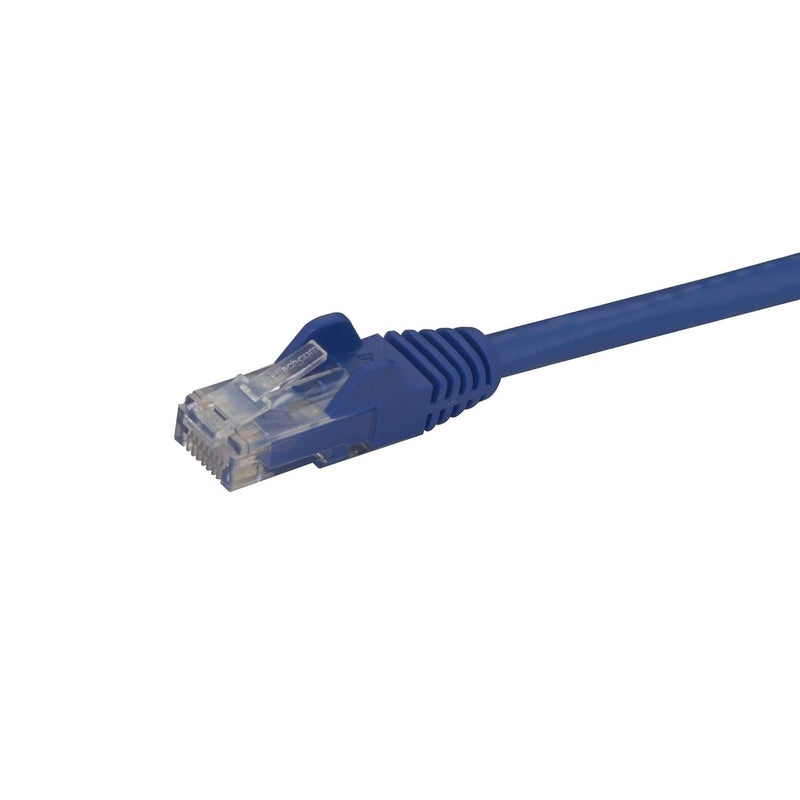ستار تك كابل إيثرنت .com من الفئة CAT6 بطول 1 متر، RJ45 10 جيجابت 650 ميجاهرتز 100 واط PoE كابل شبكة لان، كابل بيانات/باتش UTP 10GbE، تم اختباره بشكل فردي، معتمد من UL/TIA، أزرق (N6PATC1MBL) - Image 2