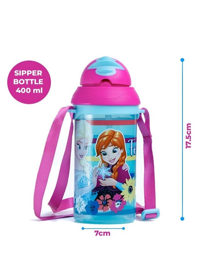 HOOM HOOM Licensed Designs Kids' Straw Sipper Water Bottle - 400ml BPA-Free, Durable, Leak-Proof, Ideal for School & Travel - Image 5