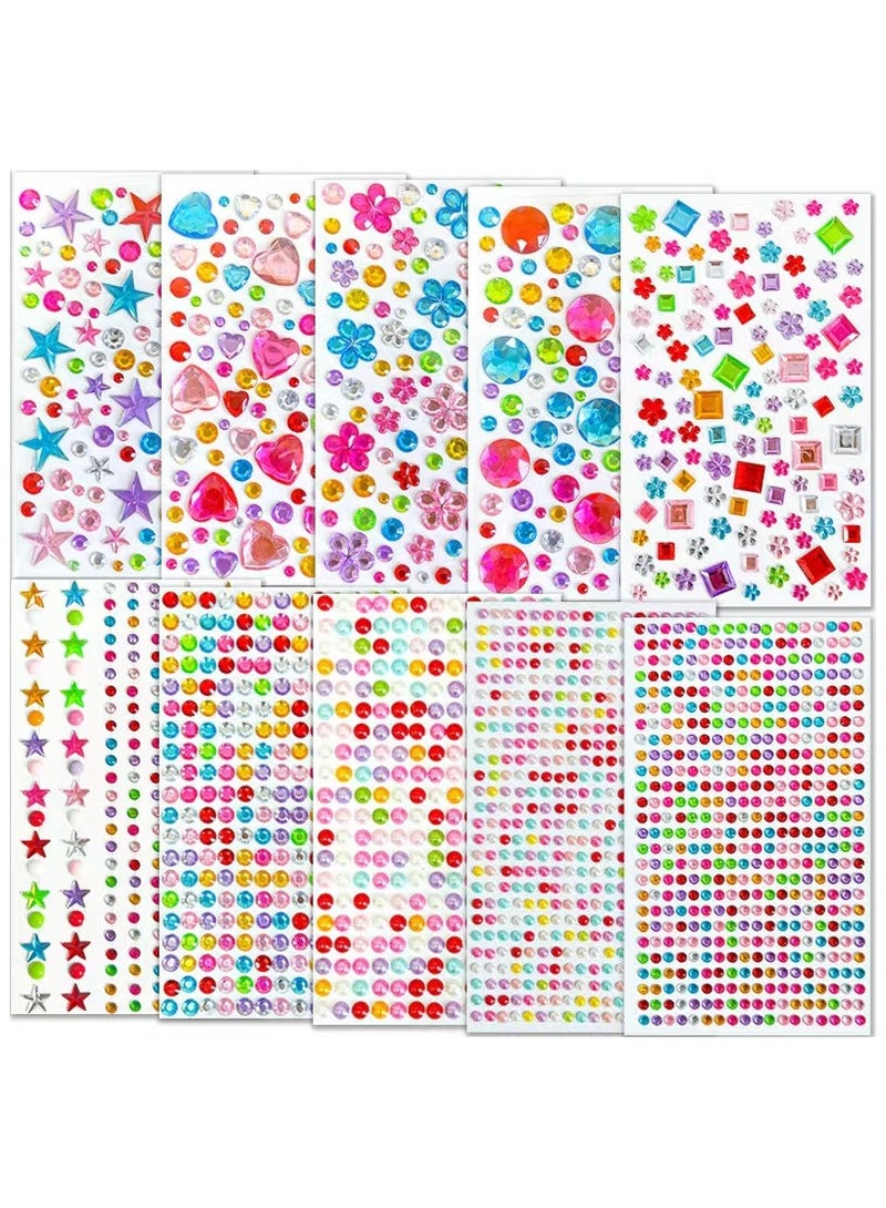 تشوسيسونج 2150PCS الملصقات، DIY الذاتية اللاصق المجوهرات الملصقات - Image 1