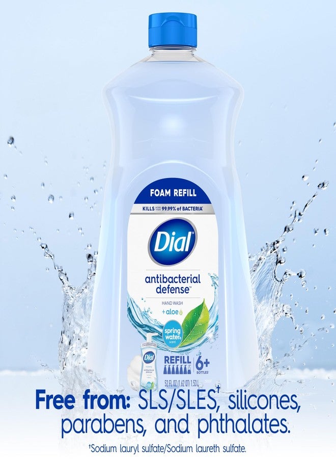Dial Antibacterial Foaming Hand Soap Refill, Spring Water, 52 fl oz (Pack of 1) - Image 5