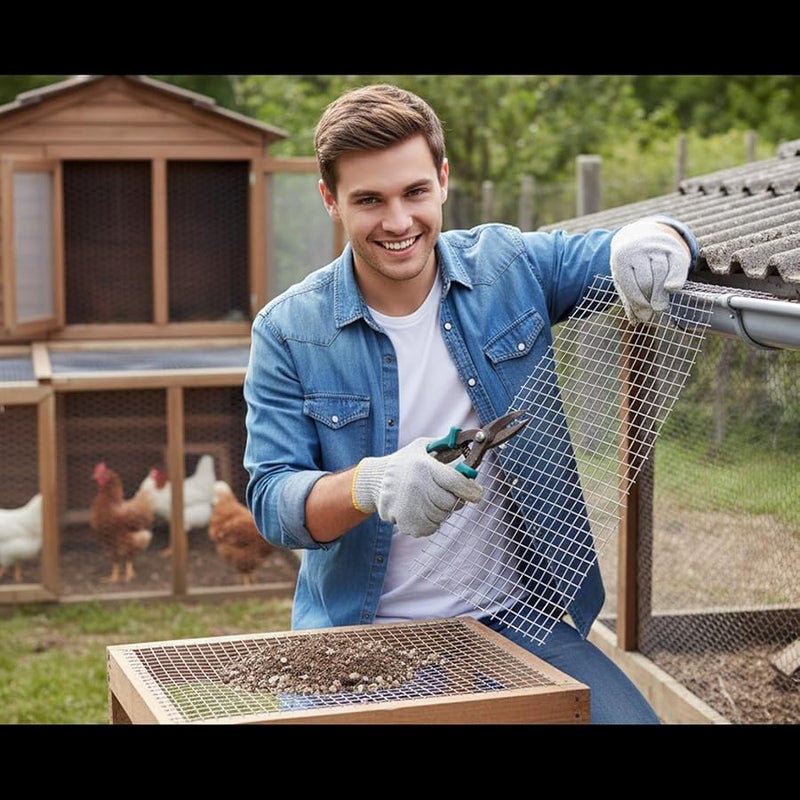 Galvanized Steel Wire Mesh 1 3cm Aperture Hardware Cloth For Chicken Coop Garden Bed Rodent Control - Image 4