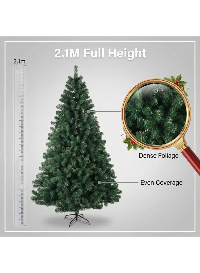 Y&D Artificial Christmas Tree with 1200 Branches, 45CM Iron Stand, Easy Assembly For Home, Office, Party - Image 5