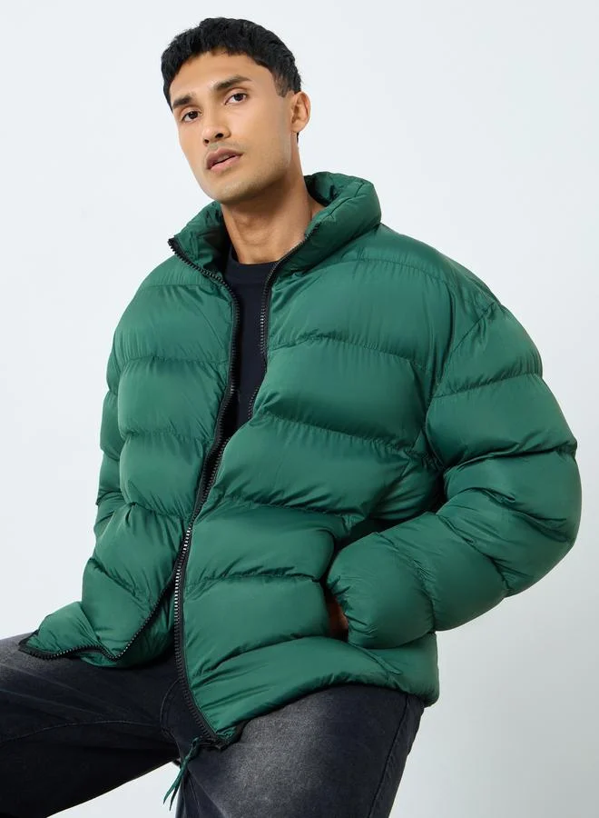 Styli  Styli Men Oversized Puffer Jackets for Men | Best Price UAE