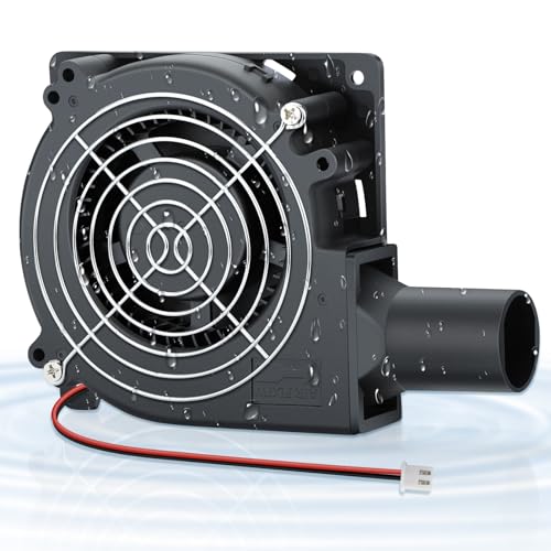 AmRunJe IP67 120mm x 32mm 12v DC Cooling Blower Fan Dual Ball Bearing 2pin Brushless Motor High Airflow for Ventilation Inflatable Replacement, Amp, BBQ - Image 1
