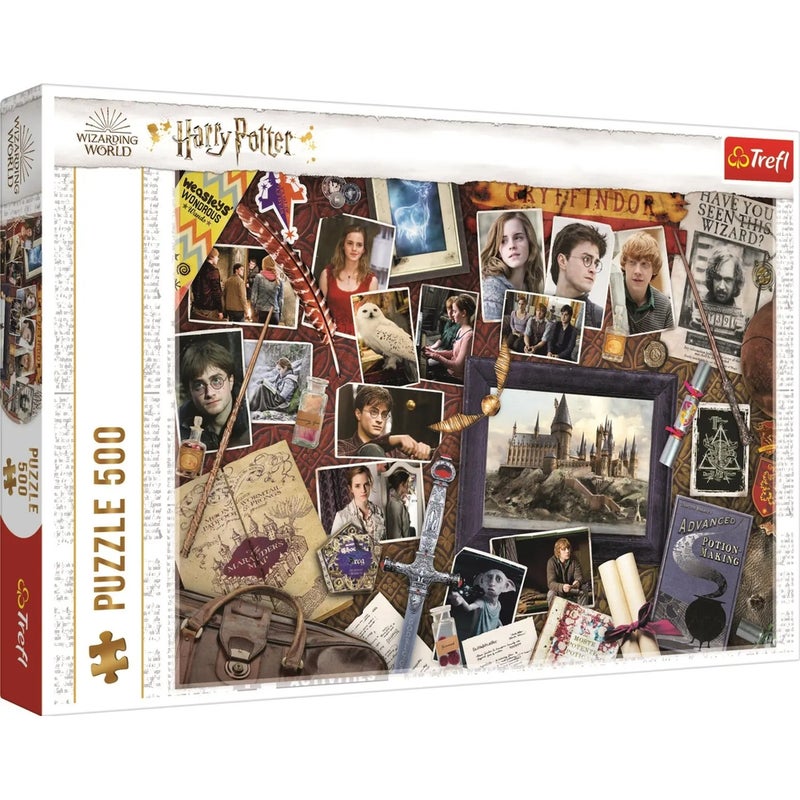 Trefl - Harry Potter Hogwart Memories Puzzle 500 Pieces - 37400 - Image 1