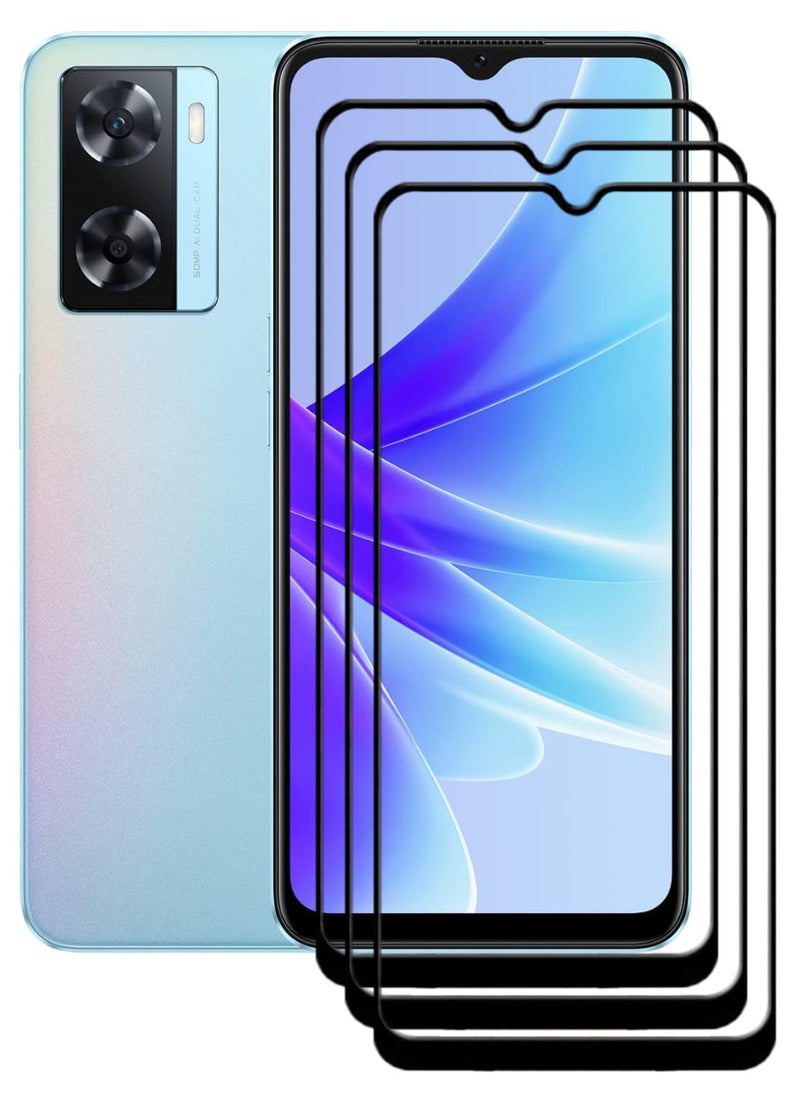 ACLIX 3 Pieces Antistatic ESD Dustproof Premium Quality High Definition Tempered Glass Screen Protector Designed For Oppo A77 4G - Image 1