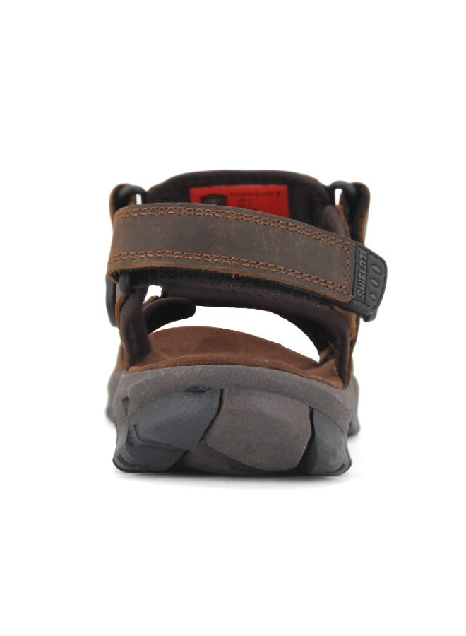 شيلد صندل جراوندِد رجالي بني قابل للتعديل – خفيف ومريح، نعل مانع للانزلاق للاستخدام اليومي - Image 4