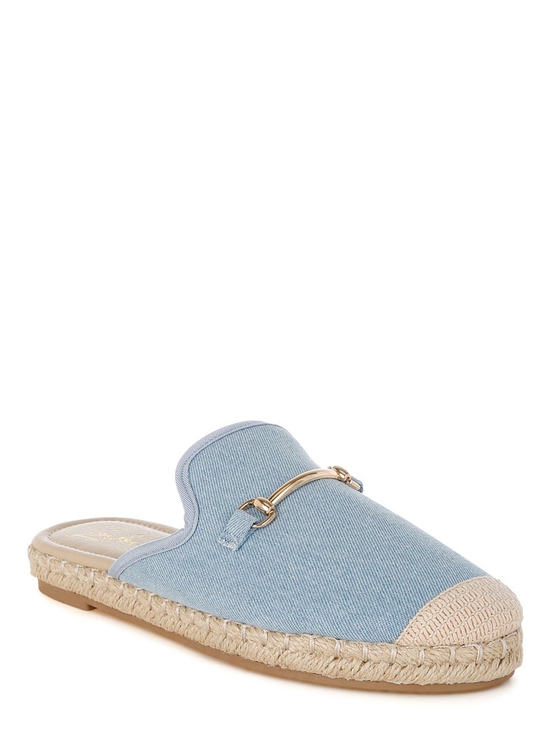 London Rag Denim Slip-On Mules - Image 2