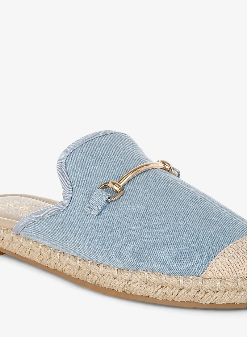 لندن راج حذاء ميول سهل الارتداء من قماش الدنيم