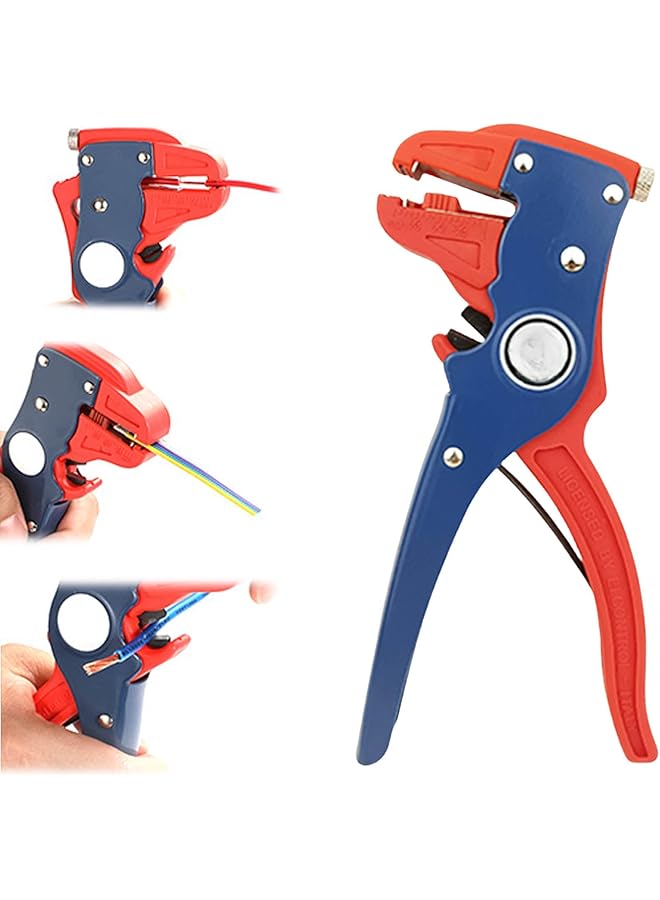 PROMASS 2 in 1 Multifunctional Self Adjusting Wire Stripper With Scale, Crimper Cable Cutter Pliers, Auto Wire Stripper and Cutter, Adjustable 10-24 AWG Electrical Cable Wire Stripping Tool for Electrician - Image 1