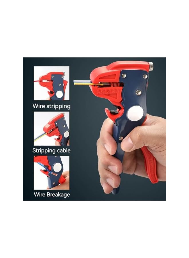 PROMASS 2 in 1 Multifunctional Self Adjusting Wire Stripper With Scale, Crimper Cable Cutter Pliers, Auto Wire Stripper and Cutter, Adjustable 10-24 AWG Electrical Cable Wire Stripping Tool for Electrician - Image 3