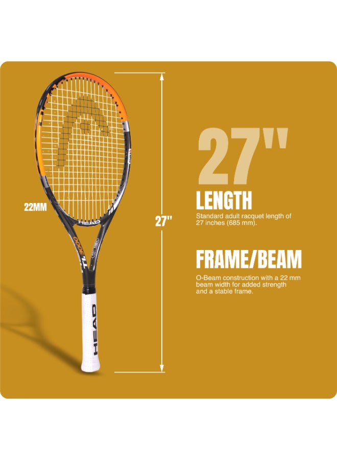 HEAD T/R TI.3000 S30 Tennis Racquet – Professional Performance Tennis Racket, Graphite Titanium Frame, Pre-Strung with Power, Control and Stability for Advanced Competitive Players - Premium tennis_racquets designed for performance, durability, and comfort - SEO Friendly Long Title - Image 4