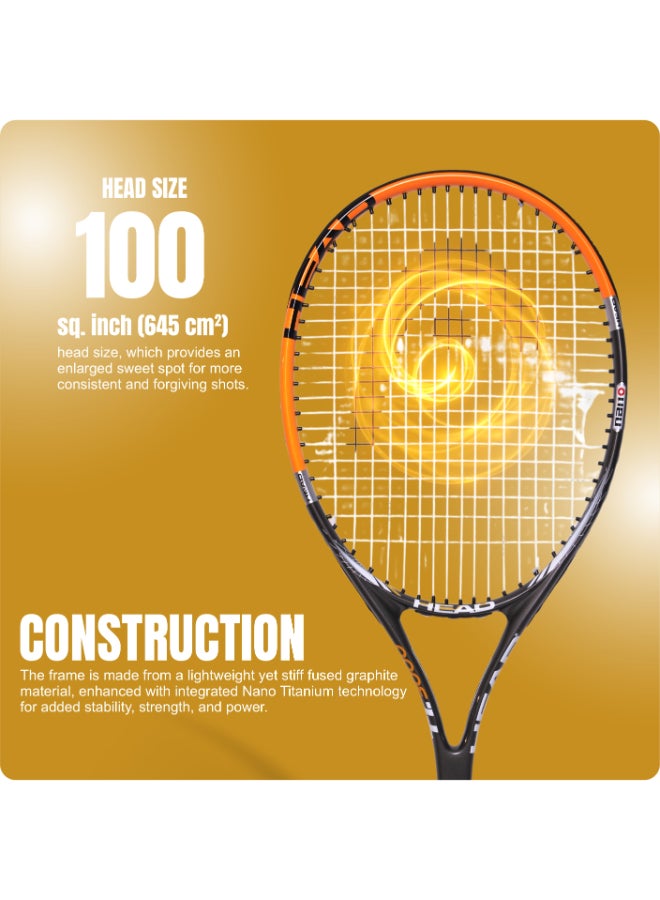 HEAD T/R TI.3000 S30 Tennis Racquet – Professional Performance Tennis Racket, Graphite Titanium Frame, Pre-Strung with Power, Control and Stability for Advanced Competitive Players - Premium tennis_racquets designed for performance, durability, and comfort - SEO Friendly Long Title - Image 5