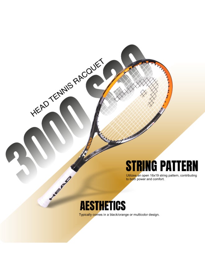 HEAD T/R TI.3000 S30 Tennis Racquet – Professional Performance Tennis Racket, Graphite Titanium Frame, Pre-Strung with Power, Control and Stability for Advanced Competitive Players - Premium tennis_racquets designed for performance, durability, and comfort - SEO Friendly Long Title - Image 3