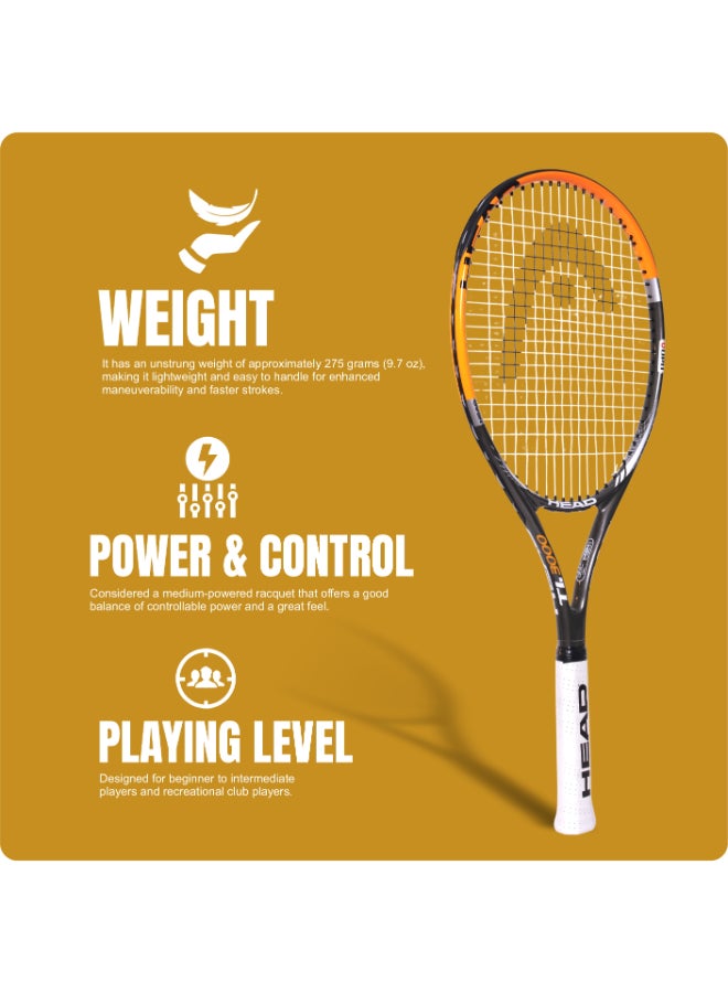 HEAD T/R TI.3000 S30 Tennis Racquet – Professional Performance Tennis Racket, Graphite Titanium Frame, Pre-Strung with Power, Control and Stability for Advanced Competitive Players - Premium tennis_racquets designed for performance, durability, and comfort - SEO Friendly Long Title - Image 2