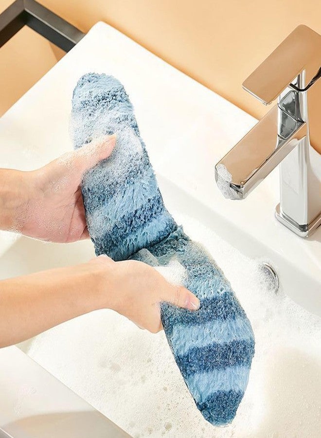 Guojanfon Washable Warm Toilet Seat Cover Pads - Plush Toilet Seat Cushion, Non-Slip Soft Mat, Washable & Machine-Friendly Bathroom Seat Cover with Self-Adhesive Tape for Easy Care - Image 3