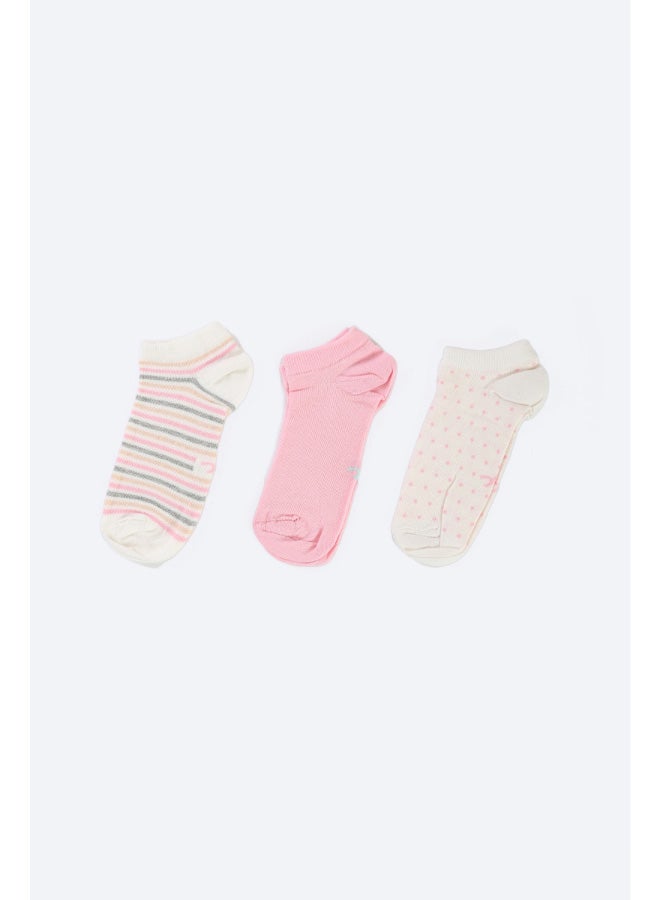 Carina Cotton Ankle Socks - 3 Pairs - Image 2