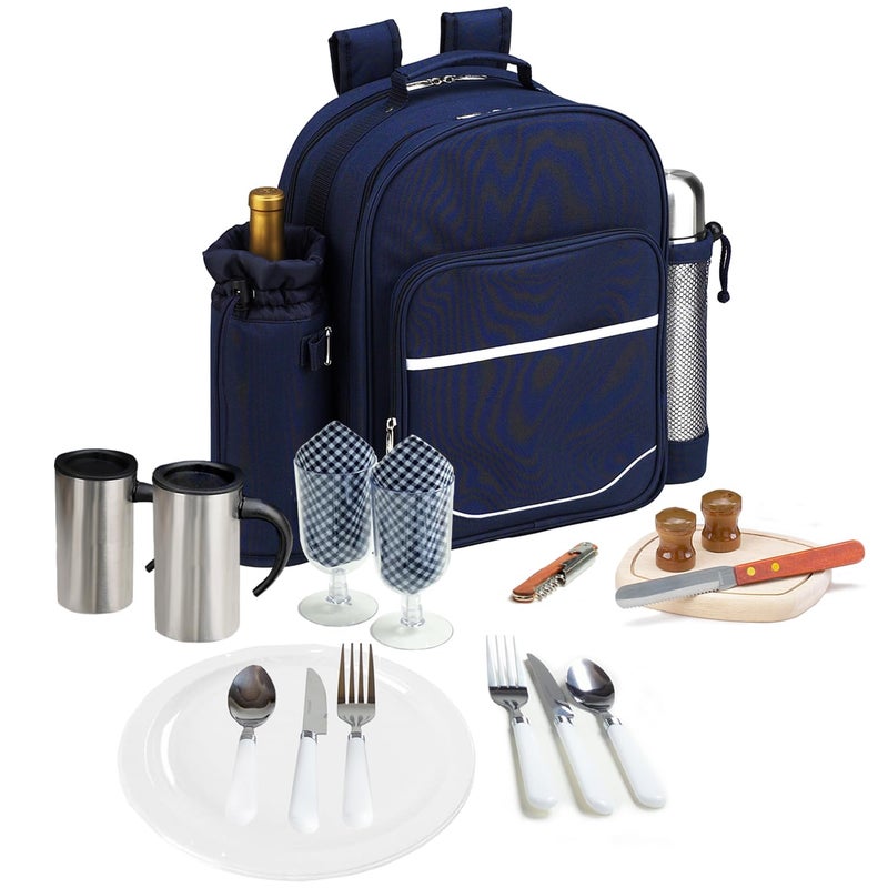 Picnic at Ascot Original Equipped 2 Person Picnic Backpack with Coffee Service, Cooler & Insulated Wine Holder - Designed & Assembled in the USA - Image 1