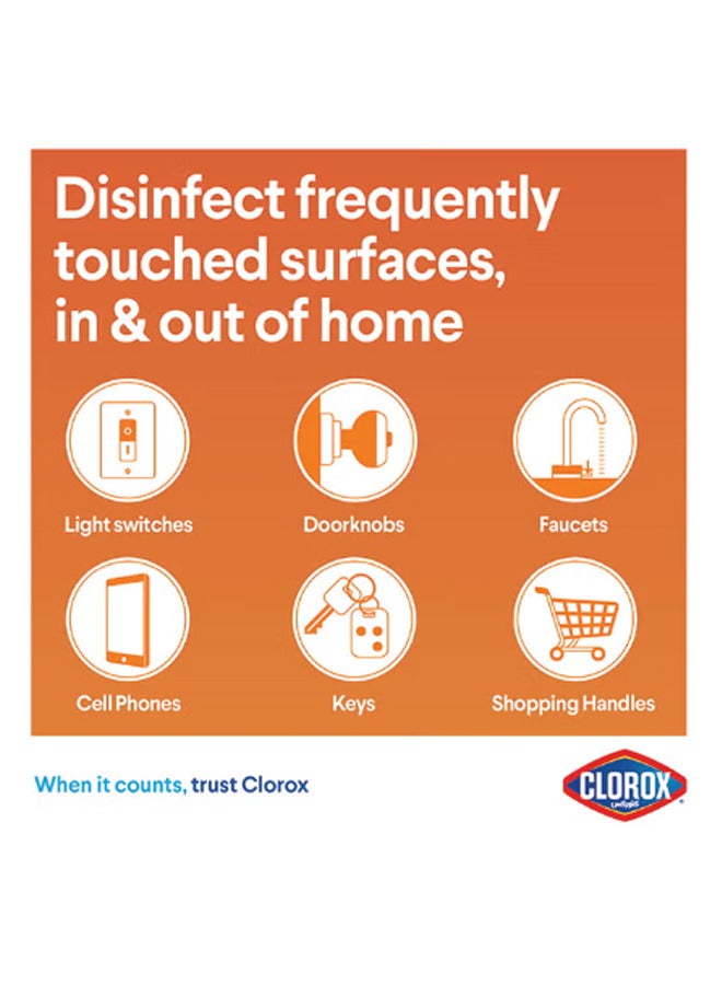 Clorox Disinfecting Wipes Crisp Leemon 35 Wet Wipes 219g - Image 5