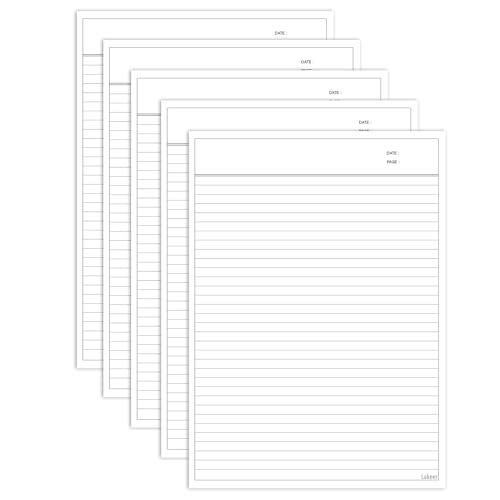 Lakeer A4 Ruled Paper White Color -100 GSM, Pack of 100 | for Project, Assignment, Practical, Homework and Etc. - Image 1