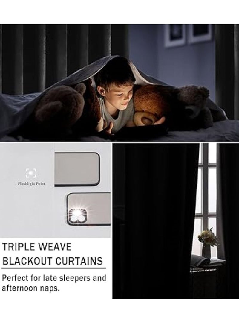 1 pair Thermal Insulated Blackout Curtain,Blackout Curtain with Eyelet Top,Heat Retention Energy Saving, Fashion Decoration, Blocks UV Rays Cloth for Living Room,Bedroom,130*213cm,Dark Gray - pzsku/Z5C61B37BB211BEB9483BZ/45/_/1733130900/3904081c-2424-4286-a233-b4820c94e729