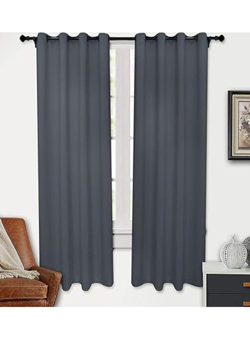 1 pair Thermal Insulated Blackout Curtain,Blackout Curtain with Eyelet Top,Heat Retention Energy Saving, Fashion Decoration, Blocks UV Rays Cloth for Living Room,Bedroom,130*213cm,Dark Gray - pzsku/Z5C61B37BB211BEB9483BZ/45/_/1733130901/d279bb56-0785-4357-83c3-d0509515683f