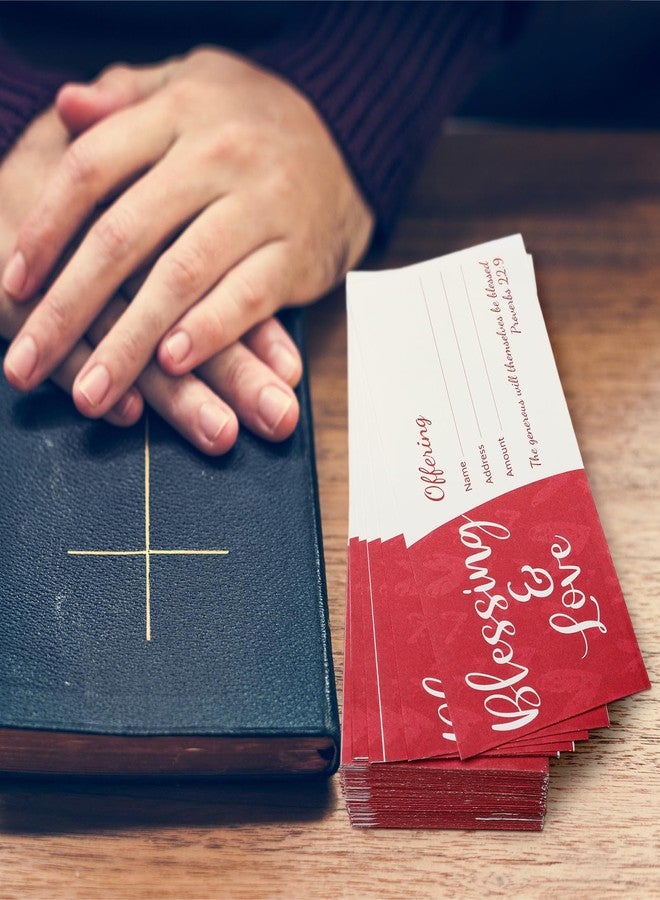 Weekgrat 200 Pcs Church Offering Envelopes Tithe Envelopes for Church Blessings and Love Church Offering Envelopes Cash Envelopes for Tithes Checks and Cash Envelopes for Tithes and Offerings - Image 5