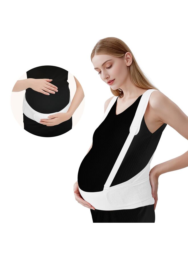 LAMAY Maternity Belly Bands for Pregnant Women - Soft & Breathable Pregnancy Belly Support Band, Adjustable Maternity Belt for Back, Pelvic Support, Comfortable, Easy to Use - Image 1