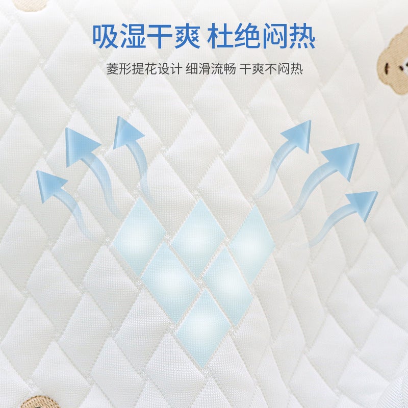 Children'S Pillow Class A Newborn Baby Pillow 0-6 Years Old Kindergarten Baby Summer Cool Feeling Removable Washable Ice Silk Pillow - Image 5