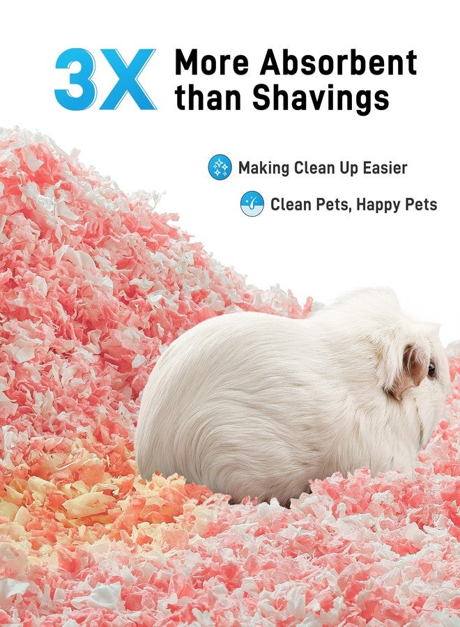 BUCATSTATE Hamster Bedding 70L, 99% Dust-Free Guinea Pig Bedding Odor Control Paper Bedding, Cozy Small Animal Bedding for Rabbit Rat Syrian Dwarf Hamsters Gerbils (Pink) - Image 4