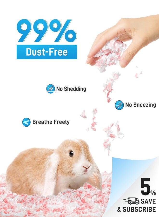 BUCATSTATE Hamster Bedding 70L, 99% Dust-Free Guinea Pig Bedding Odor Control Paper Bedding, Cozy Small Animal Bedding for Rabbit Rat Syrian Dwarf Hamsters Gerbils (Pink) - Image 3