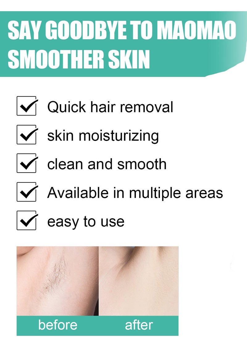 WEST MONTH 40PCS Waxing Strips For Hair Removal with 10PCS Soothing Wipes Hair Remove Wax Paper Depilating Papers Hair Removal Accessories For Face Legs Arms Underarm Body Wax Strips Hair Removal For Men & Women - Image 2