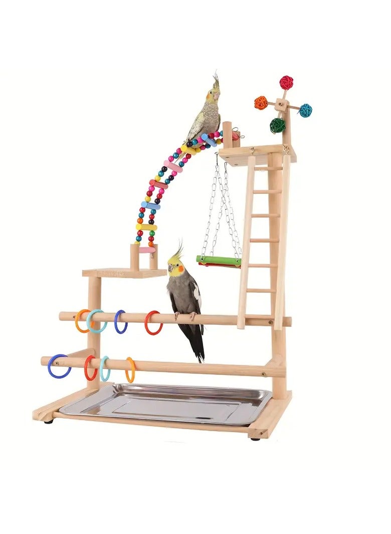 sharjah pigeon Parrots Wood Stand – Natural Wooden Perch Stand for Birds & Parrots | Stable Platform for Outdoor & Indoor Bird Play & Rest - Image 5