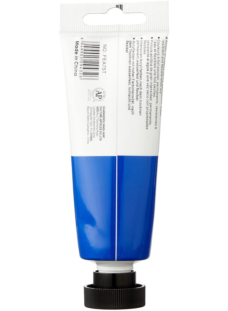 ART RANGERS Acrylic Colour – Ultramarine Blue Yellow 75ml | High-Quality Metallic Paint for Art & Craft - FEA128 - Image 3