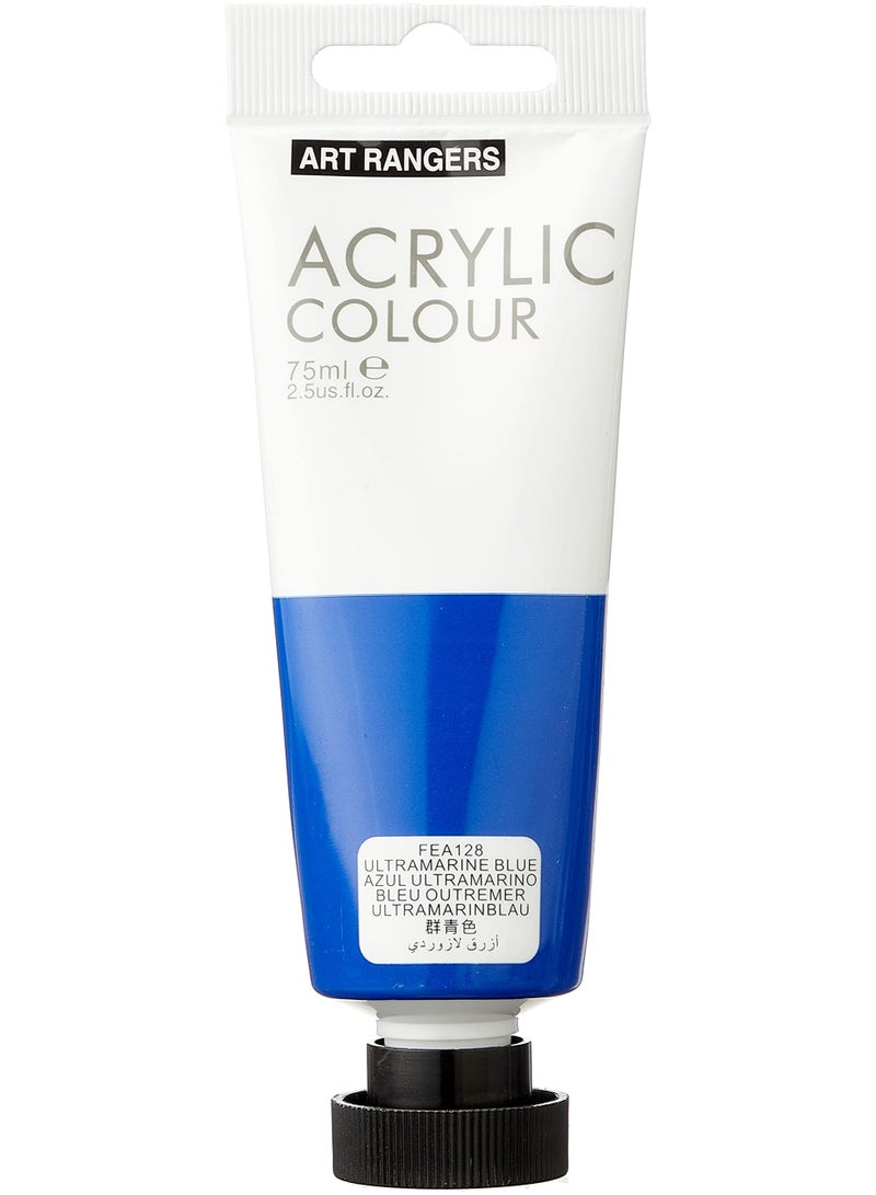 ART RANGERS Acrylic Colour – Ultramarine Blue Yellow 75ml | High-Quality Metallic Paint for Art & Craft - FEA128 - Image 1