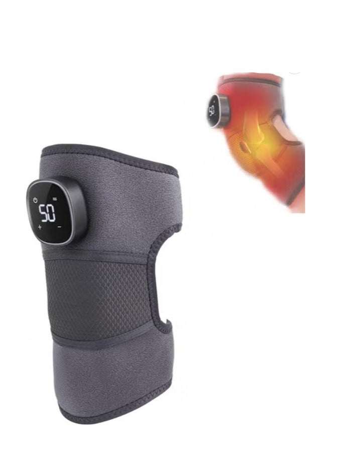 Generic - Vibration Knee Heating Pad Knee Massager,Knee Elbow Shoulder Relaxing Leg Warmer,3-in-1,Elbow And Shoulder Support Wrap-Features Adjustable Vibration Heating Mode,Heated Knee Support With Vibration - Image 1